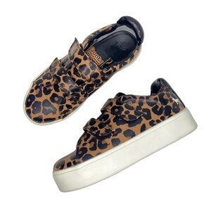 VGUC- GOATS '305W' Velcro Close Cheetah/Leopard Platform Sneakers